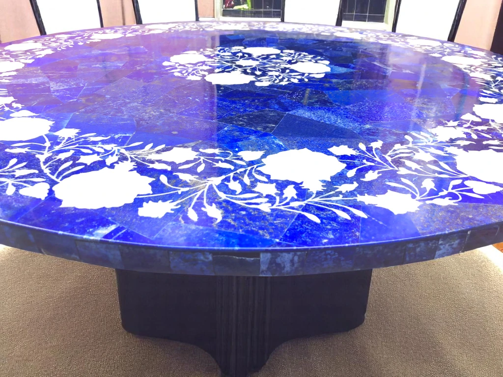 Lapis Marble Round Coffee Table for Home & Office Interior
